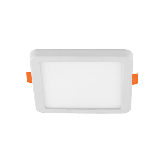 Luminario LED empotrable ajustable 6 W, cuadrado, luz de día Caja con 4, 45669