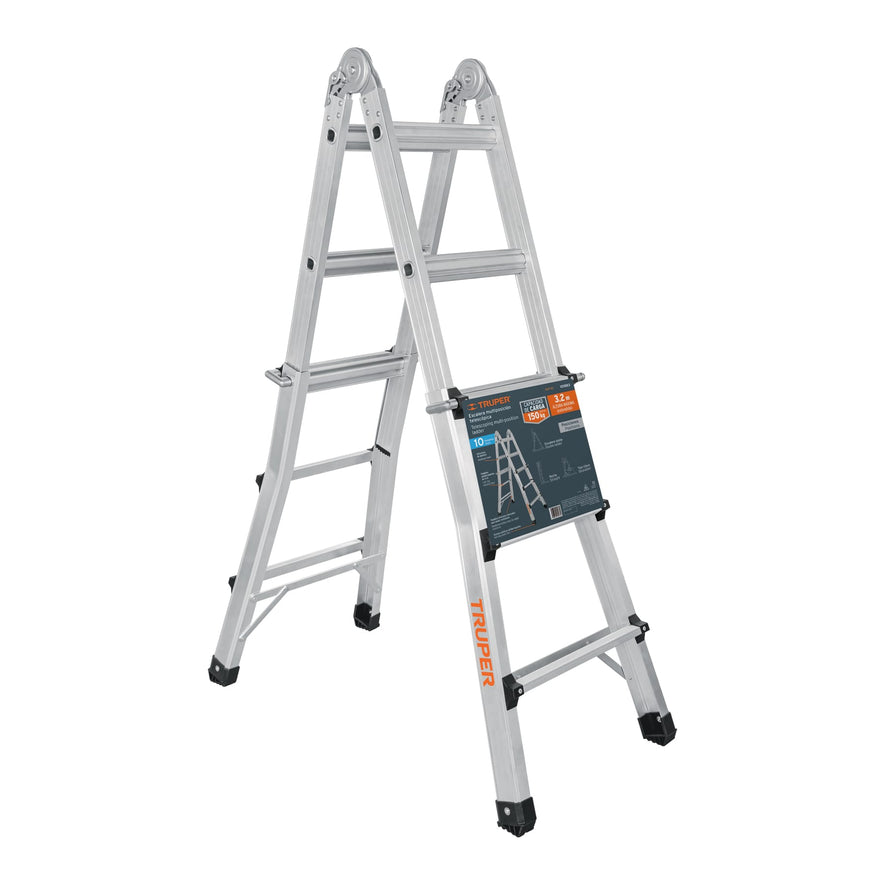 Multiescalera telescópica,3.2 m,capacidad de carga 150 kg, 101883