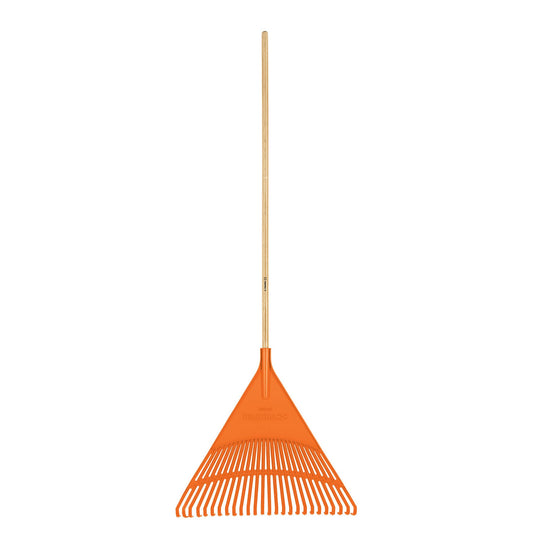 Escoba plástica para jardín, rígida, 26 dientes, mango 48' Caja con 6, 19788