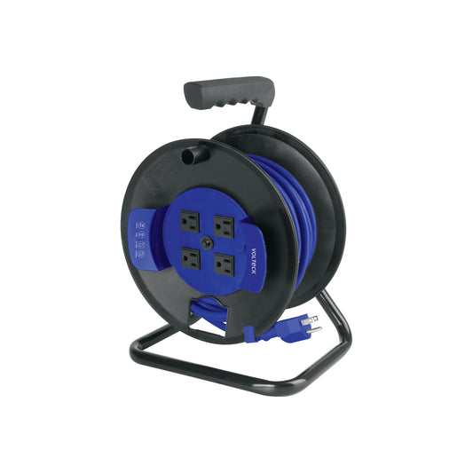 Extensión reforzada 3x16 AWG, 15 metros en carrete, VOLTECK, 45363