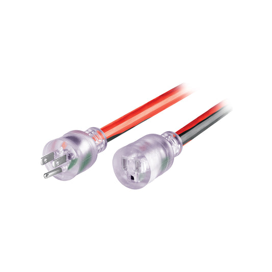 Extensión reforzada aterrizada 100% cobre, 30 m, calibre 10, 48376