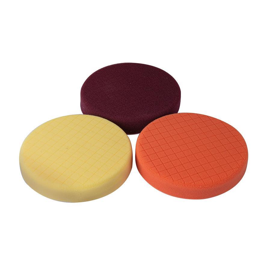 Juego de 3 esponjas p/pulir de 7' hook and loop,TRUPER, 103439