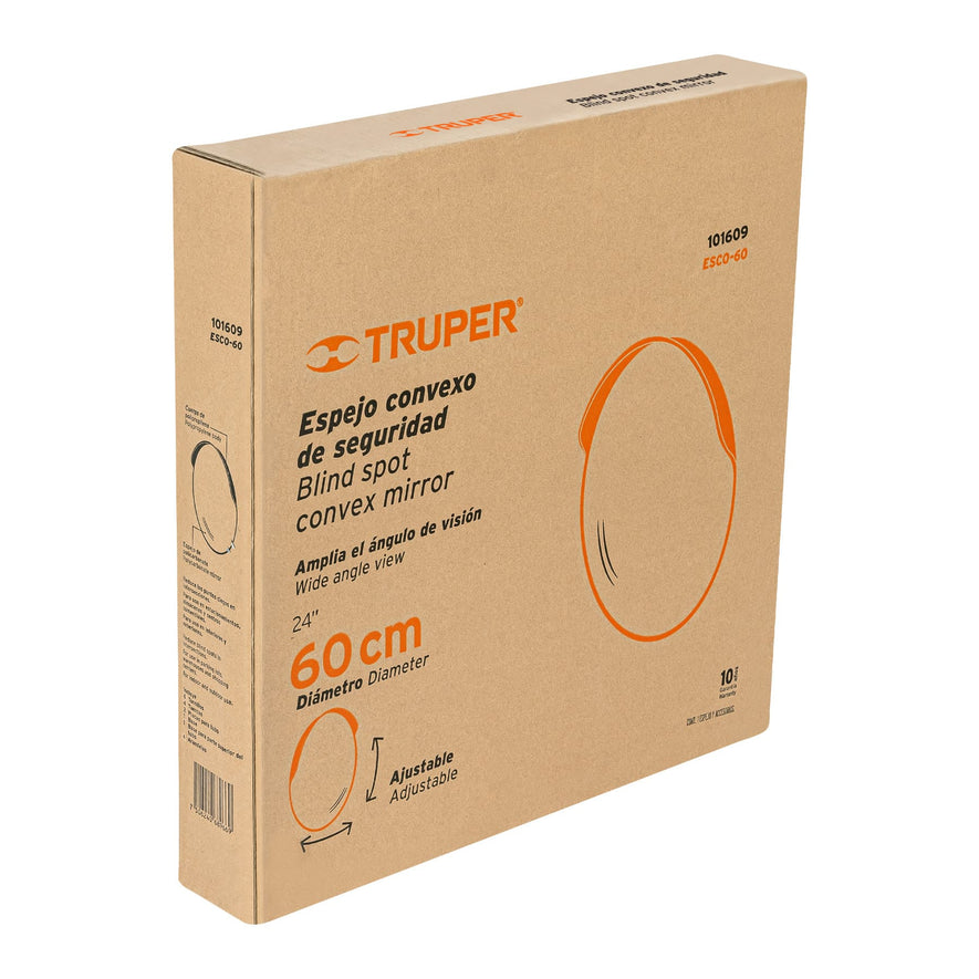 Espejo convexo de 60 cm, Truper, 101609