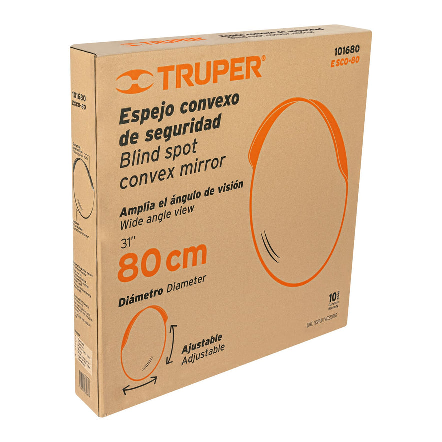 Espejo convexo de 80 cm, Truper, 101680