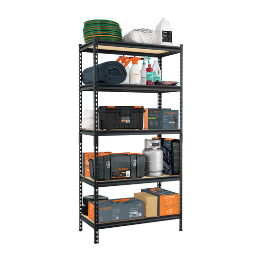 Estante metálico 5 repisas MDP cap. 60 Kg,180x45x90, PRETUL, 29023