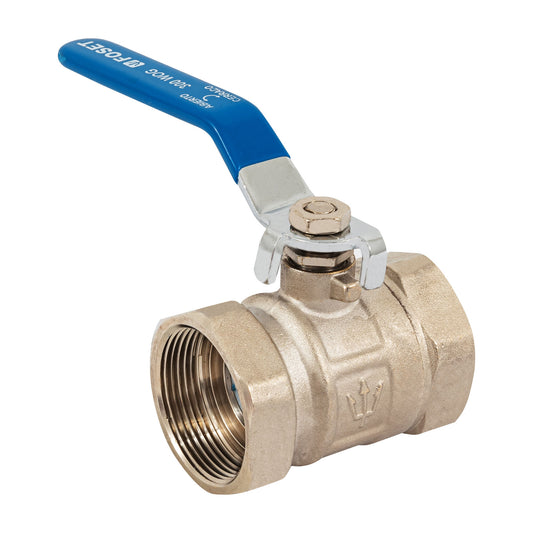 Válvula de esfera de latón, roscable 1-1/2', Foset Caja con 6, 49004