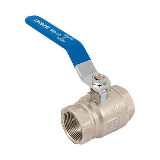 Válvula de esfera, de latón, roscable, 1-1/4', alta presión Caja con 2, 49478