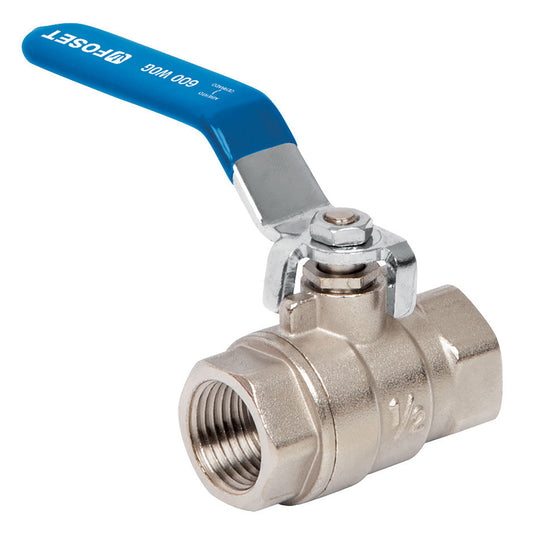 Válvula de esfera, de latón, roscable, 1/2', alta presión Caja con 3, 49475