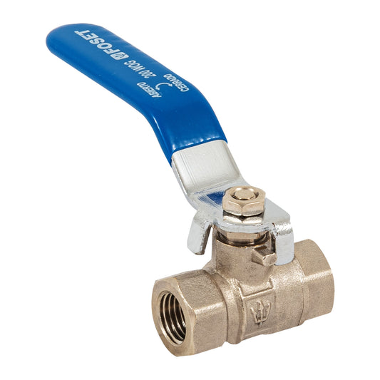 Válvula de esfera de latón, roscable 1/4', Foset Caja con 6, 49012