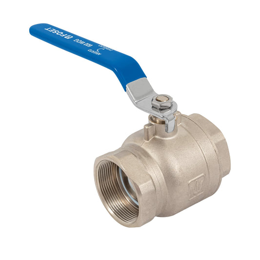 Válvula de esfera, de latón, roscable, 2', alta presión, 49480