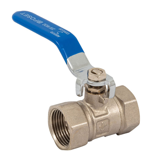 Válvula de esfera de latón, roscable 3/4', Foset Caja con 6, 49001