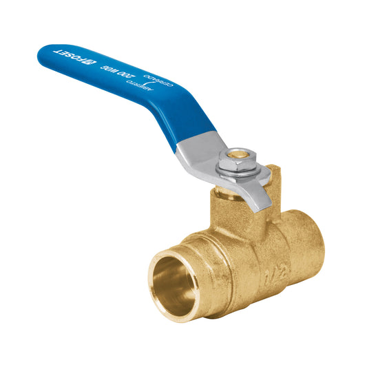Válvula de esfera, de latón, soldable, 1/2', alta presión Caja con 3, 49481