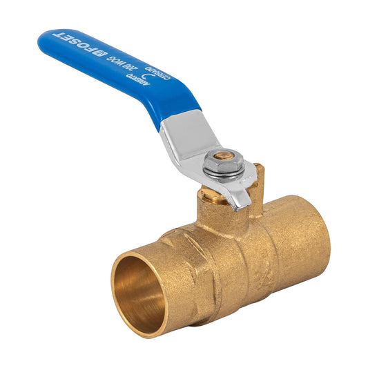 Válvula de esfera de latón, soldable 3/4', Foset Caja con 6, 49007