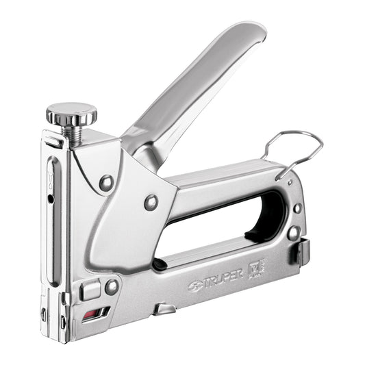 Engrapadora tipo pistola para ¼',5/16', 3/8', con 200 grapas Caja con 4, 17963