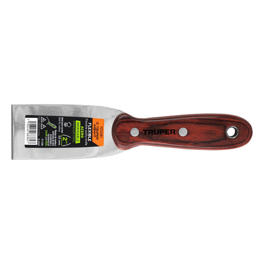 Espátula 2' acero inoxidable con mango de madera, Expert Caja con 6, 101081