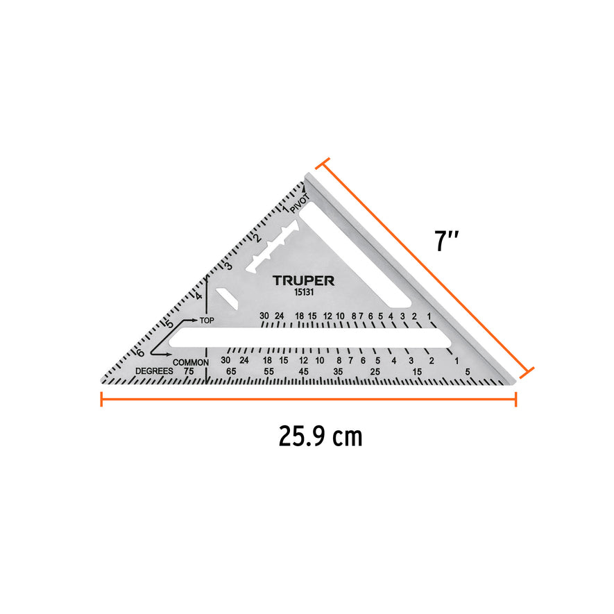 Escuadra 7' de aluminio para muros de yeso, Truper Caja con 3, 15131