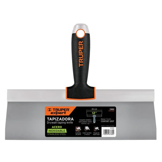 Espátula tapizadora de 12' acero inoxidable, Truper Expert Caja con 3, 11881