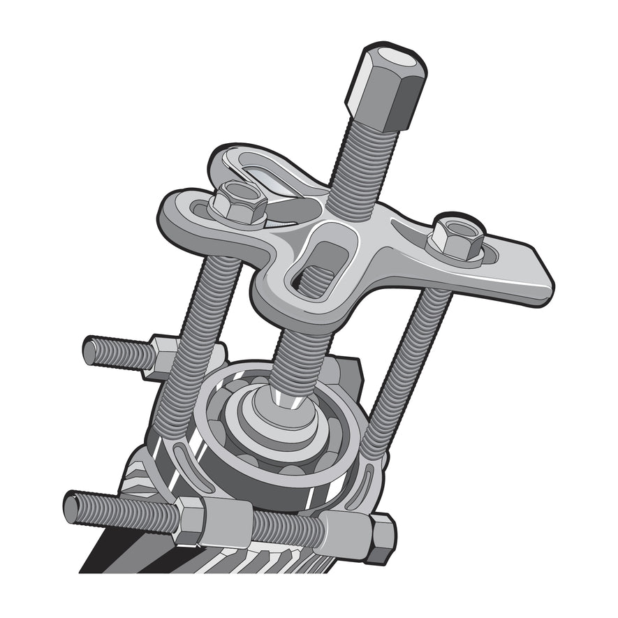 Extractor de baleros de 25 a 62 mm, Truper Caja con 4, 14516