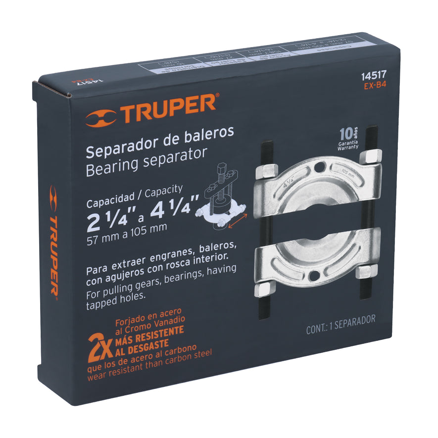 Extractor de baleros de 57 a 108 mm, Truper, 14517
