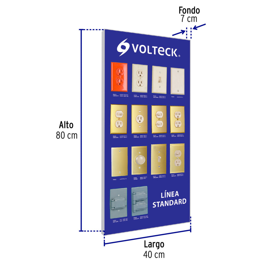 Exhibidor línea standard, Volteck, 51585