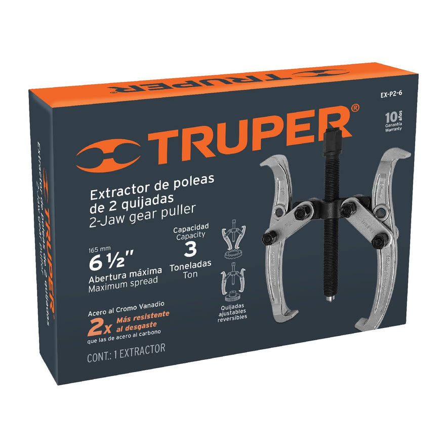 Extractor de poleas, 2 quijadas, 6', Truper, 14498