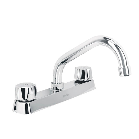 Mezcladora corta 8' p/fregadero manerales hex car compresión Caja con 2, 45608