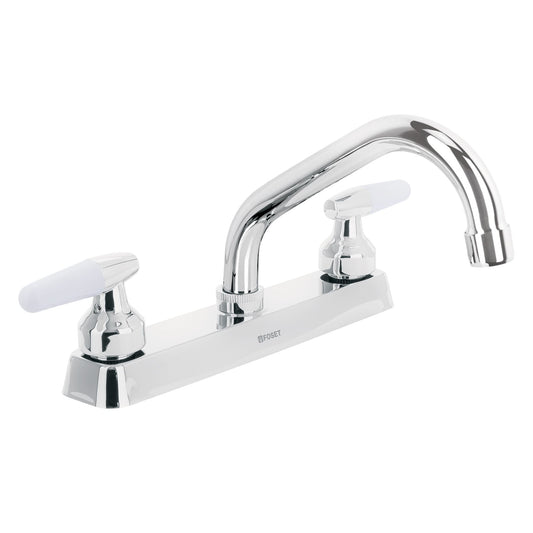 Mezcladora 8' p/fregadero, cuello corto, manerales cono Caja con 2, 45610