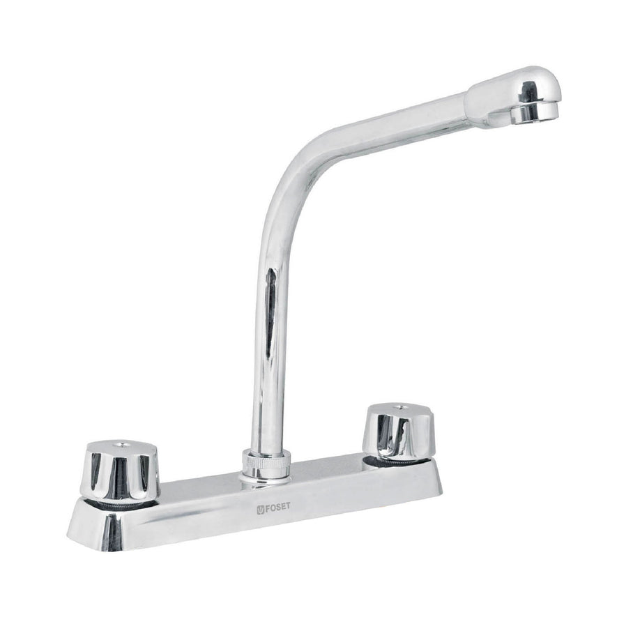 Mezcladora cobra 8' p/fregadero manerales hex car compresión, 45614