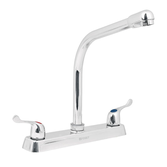 Mezcladora 8' p/fregadero, cuello cobra, manerales palanca, 49191