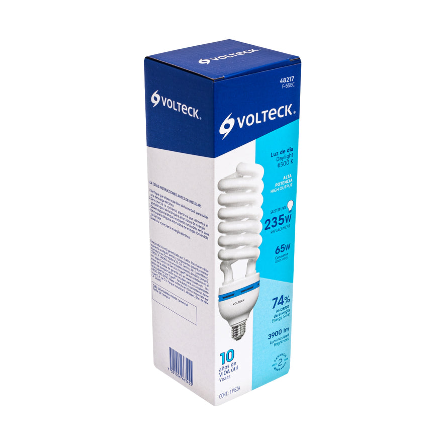 Lámpara espiral T5 65 W alta potencia luz de día, caja Caja con 4, 48217