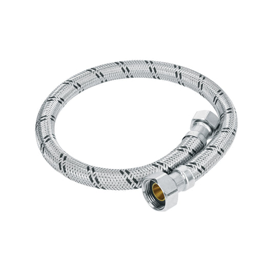 Manguera para boiler, acero inox, 1/2'x3/4', 60 cm, Foset Caja con 6, 49132