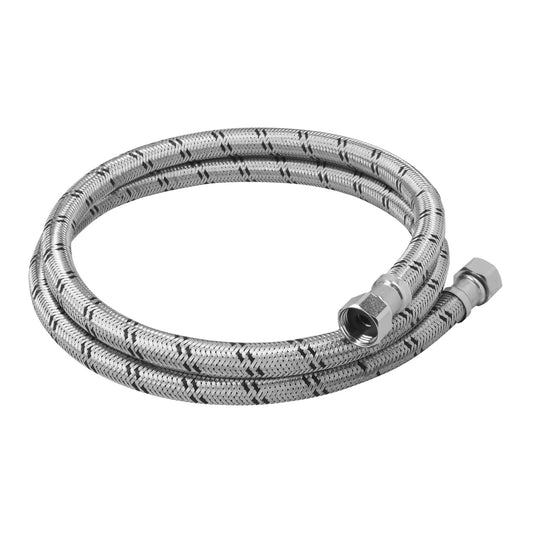 Manguera para boiler, acero inox, 1/2'x1/2', 150 cm, Foset Caja con 6, 48968