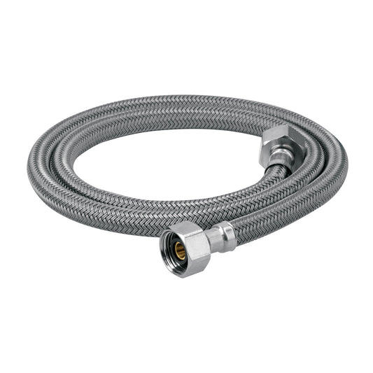 Manguera lavabo/fregadero, vinilo gris, 1/2' x 1/2', 100 cm Caja con 6, 49529