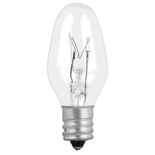 focos incandescentes transparentes base E12 7.5W Caja con 50, 46823