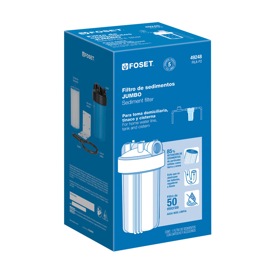 Filtro para agua Jumbo, Foset, 45248