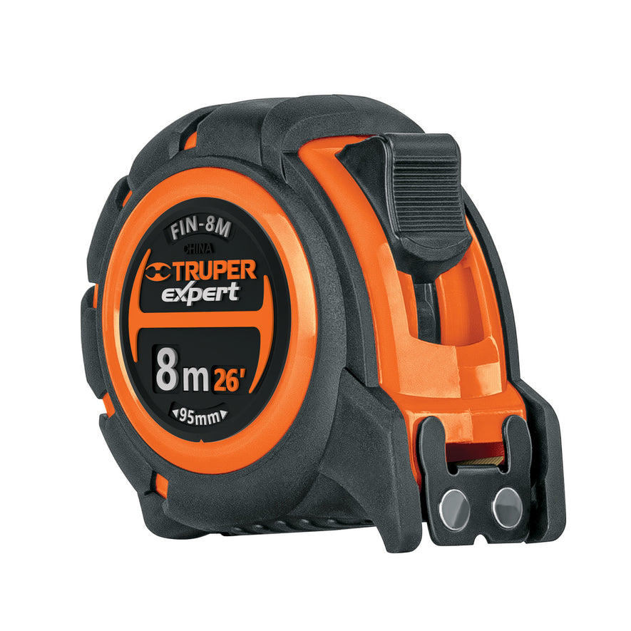 Flexómetro industrial contra impactos 8 m cinta 25 mm Caja con 3, 12696