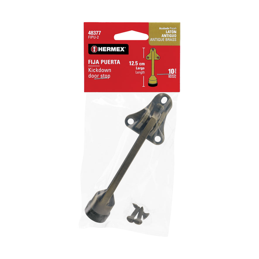 Fija puerta acabado de latón Caja con 6, 48377