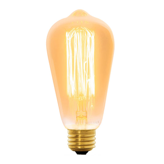 Lámpara incandescente vintage 40 W tipo Edison, Volteck Caja con 4, 47104