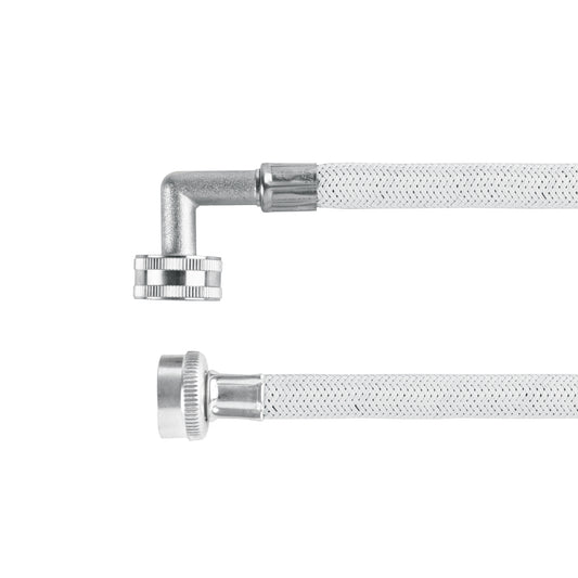 Manguera para lavadora, vinilo, c/codo 90, FOSET Caja con 6, 44881