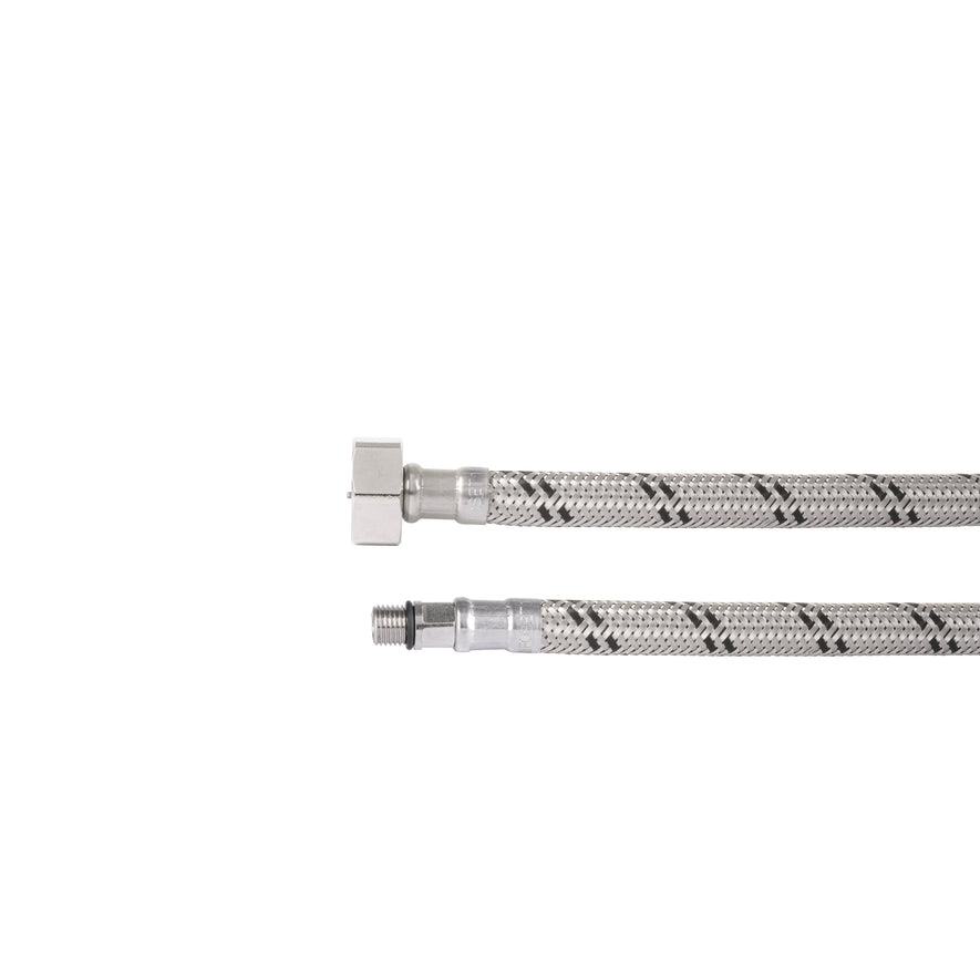 Manguera para monomando, acero inox, 1/2' x 3/8' UNF, 55cm Caja con 6, 49202
