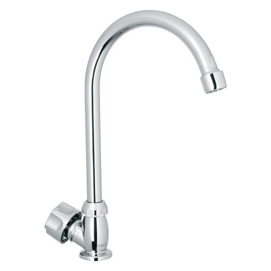 Llave individual para fregadero, ABS, cuello curvo, Basic Caja con 2, 47380