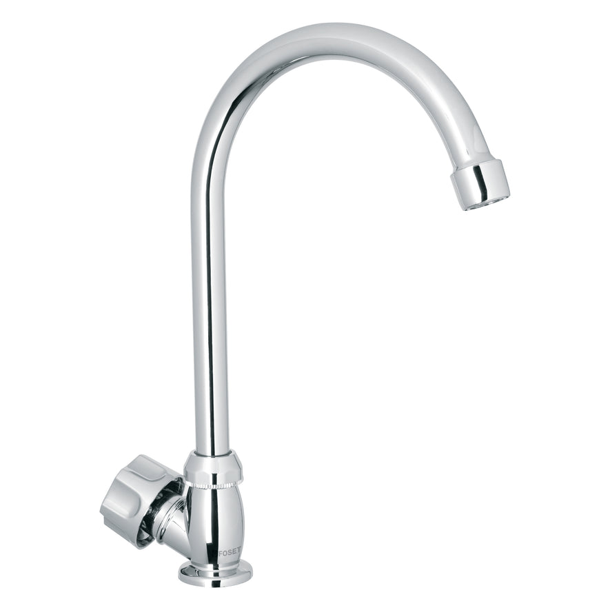 Llave individual para fregadero, ABS, cuello curvo, Basic Caja con 2, 47380