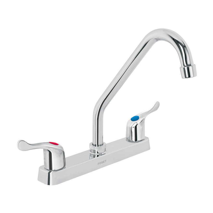 Mezcladora plástica 8' cuello largo para fregadero, palanca Caja con 2, 45515