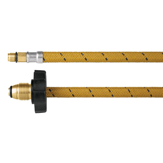 Manguera pigtail, vinilo, 7/16' x 7/8', 55 cm, Foset Caja con 6, 49512