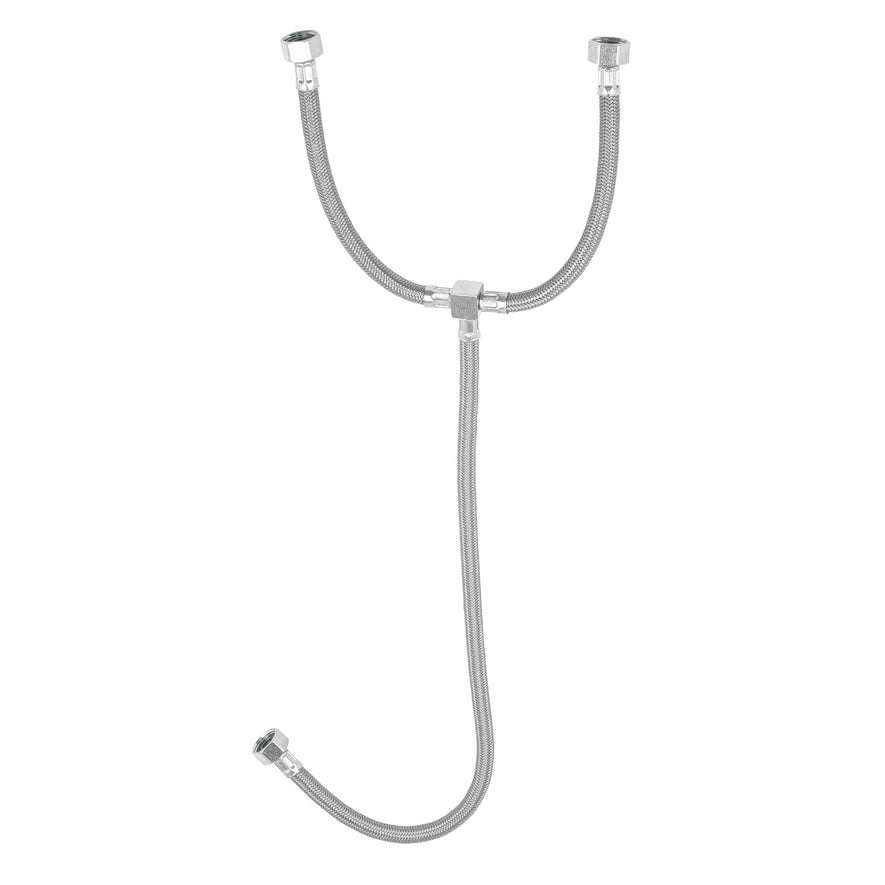 Manguera 'T' lavabo/fregadero, vinilo, 1/2'x1/2'x1/2', 55cm Caja con 6, 48224