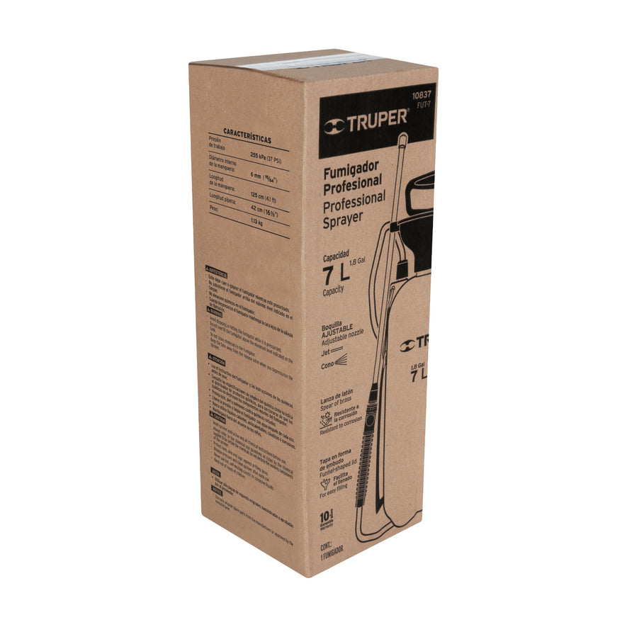 Fumigador jardinero 7 L (1.8 gal), Truper, 10837