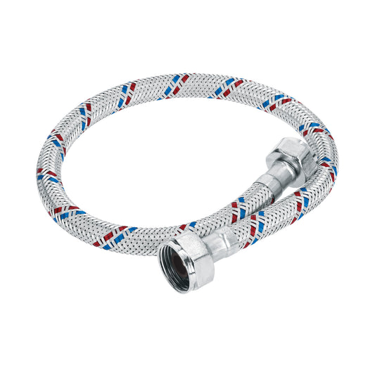 Manguera p/WC, aluminio, 1/2' x 7/8', 50 cm, Basic Caja con 12, 48543