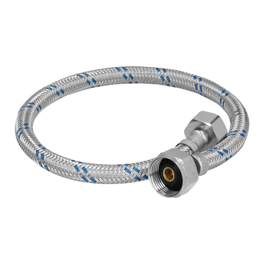 Manguera p/WC, aluminio, 1/2' x 7/8', 50 cm, Foset Caja con 6, 49126