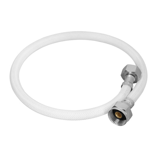 Manguera p/WC, vinilo blanco, 1/2' x 7/8', 60 cm Caja con 6, 45315