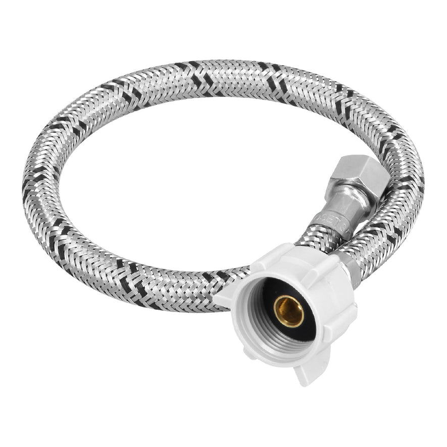 Manguera p/WC, acero inox, 3/8'x7/8', 40cm, plástico/latón Caja con 6, 45500